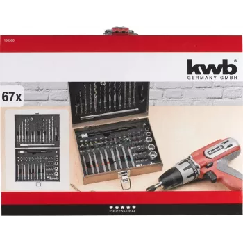 Grąžtų antgalių rinkinys KWB 106300 67 vnt.