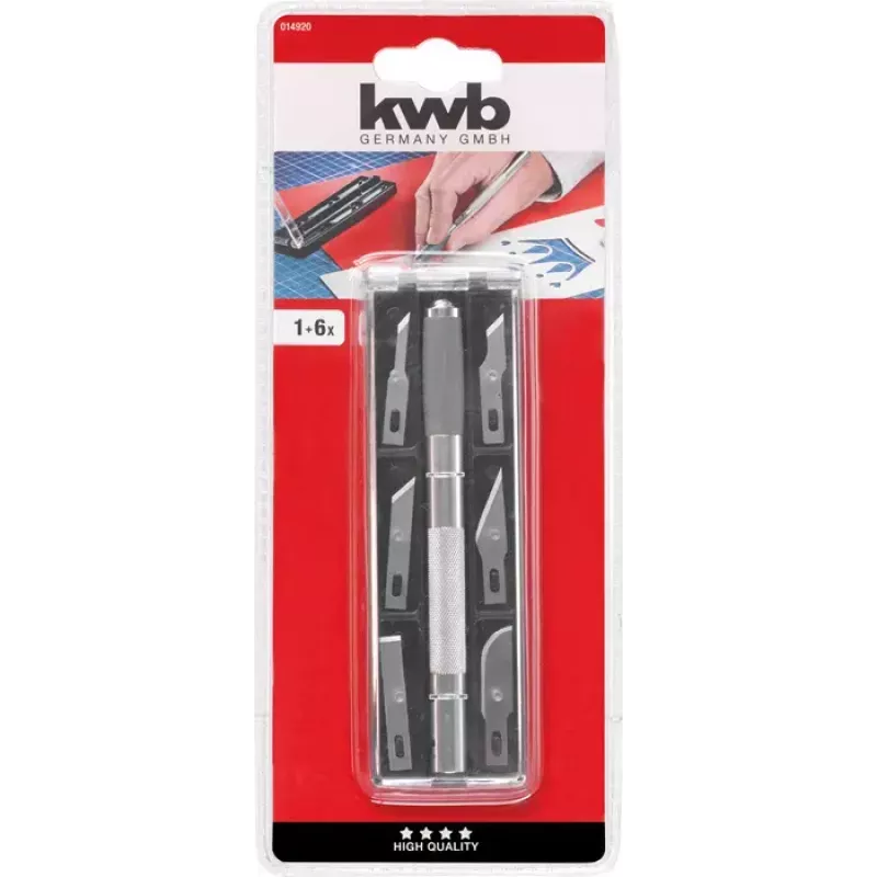 Pomėgių peiliukas KWB 014920 Skustuvo peiliukas 5 mm ašmenų plotis