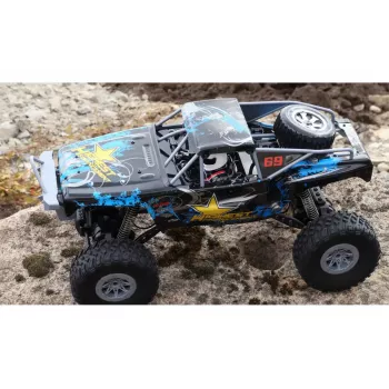 Vikšrinis sunkvežimis Amewi Double Bridge radijo bangomis valdomas modelis 1:10