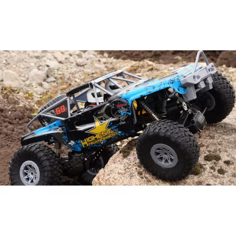 Vikšrinis sunkvežimis Amewi Double Bridge radijo bangomis valdomas modelis 1:10
