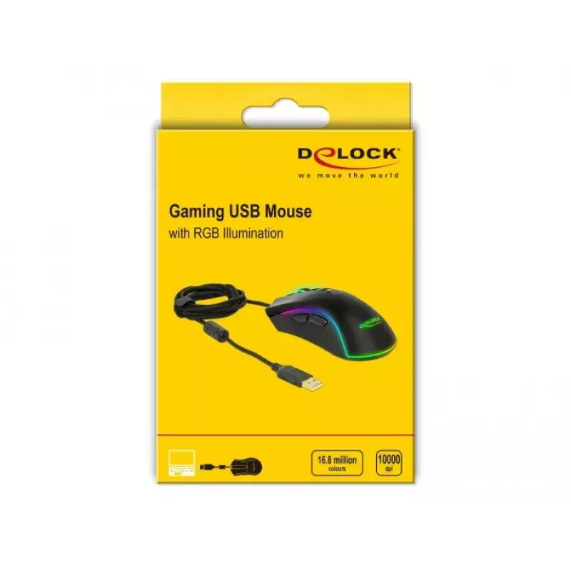 Žaidimų pelė DeLOCK 12670 USB Type-A optinė 10000 DPI