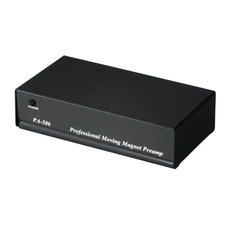 Hama Stereo Phono Preamplifier PA 005 Juoda, Sidabrinė