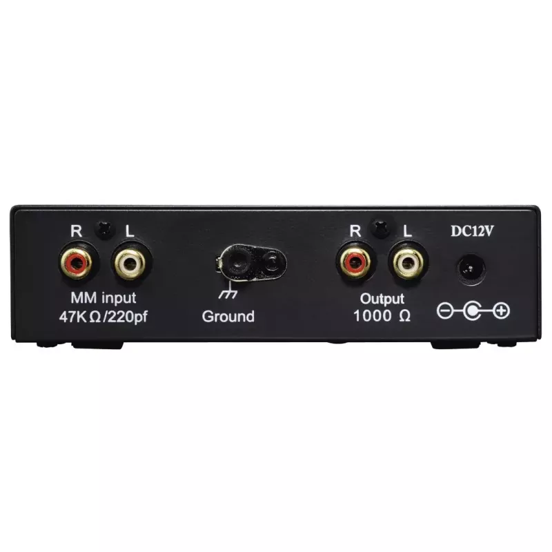 Hama Stereo Phono Preamplifier PA 005 Juoda, Sidabrinė