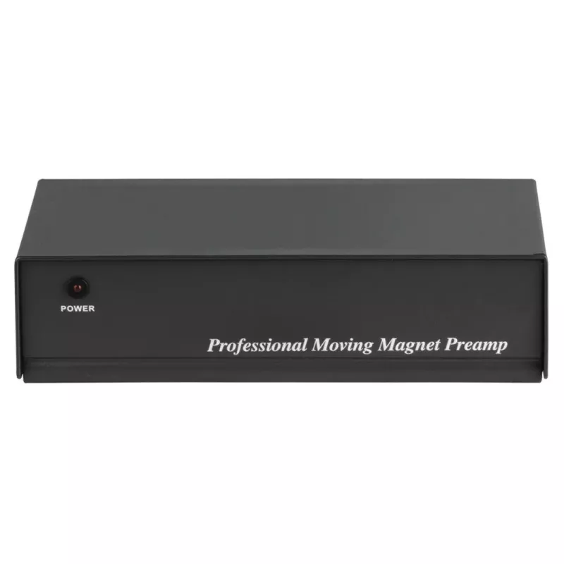 Hama Stereo Phono Preamplifier PA 005 Juoda, Sidabrinė