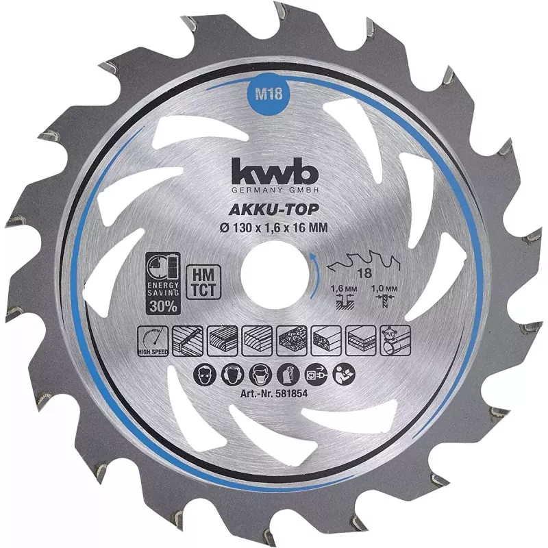 Diskinis pjūklo diskas KWB 581854 13 cm 1 vnt.