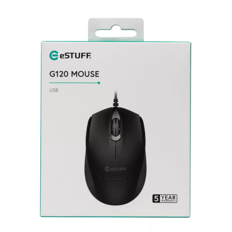 eSTUFF GLB213002 pelė Biuro Abiem rankoms tinkama USB Type-A Optinė 1200 DPI