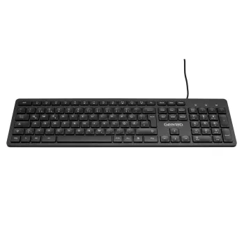 eSTUFF GLB211402 klaviatūra biurui USB QWERTZ vokiška juoda