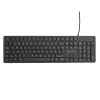 eSTUFF GLB211402 klaviatūra biurui USB QWERTZ vokiška juoda
