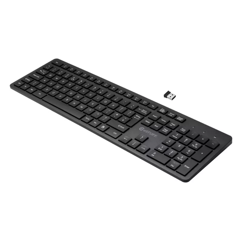 eSTUFF GLB212302 klaviatūra Biuro USB QWERTY UK English Juoda