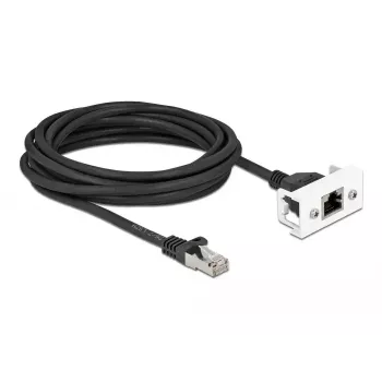 DeLOCK tinklo prailginimo kabelis 5 m Cat.6A S/FTP RJ45 juodas