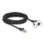 DeLOCK tinklo prailginimo kabelis 5 m Cat.6A S/FTP RJ45 juodas