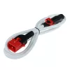 ACT Powercord C13 IEC Lock+ - C14 IEC Lock dvigubas užraktas baltas 3 m, PC3611