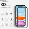 Grūdinto stiklo ekrano apsauga Kapsolo, skirta „iPhone 13“ / „iPhone 14 Max“ — lenkta 9H, tinka iki 15,5 cm (6,1 colio)