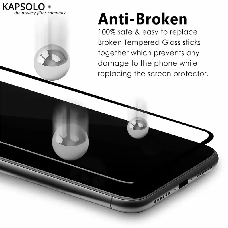 KAPSOLO Grūdintas STIKLAS iPhone 14 Pro Ultimate lenktas ekrano apsauga 9H
