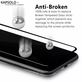 KAPSOLO Grūdintas STIKLAS iPhone 14 Pro Max 9H Apsauga