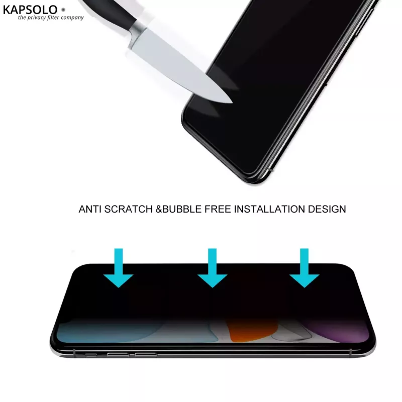 KAPSOLO Privatumą Užtikrinantis Grūdintas Stiklas iPhone 14 Pro Ultimate Ekrano Apsauga 2H Kietumas