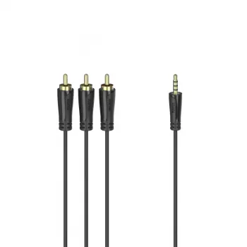 Hama 00205154 garso kabelis 1,5 m 3,5 mm 3 x RCA juodas