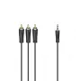 Hama 00205154 garso kabelis 1,5 m 3,5 mm 3 x RCA juodas