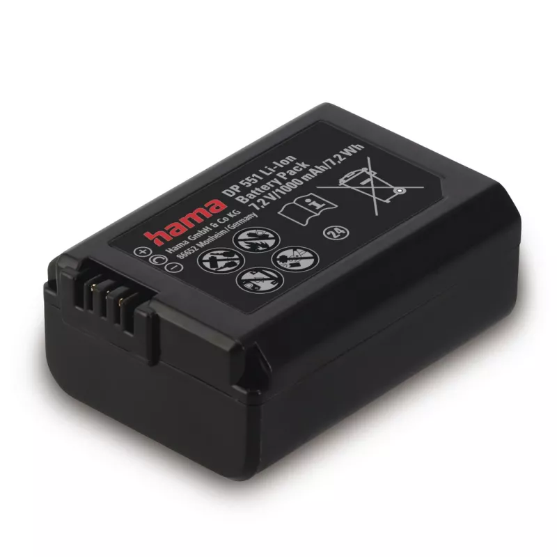 Baterija Hama DP 551 ličio jonų 1000 mAh fotoaparatui