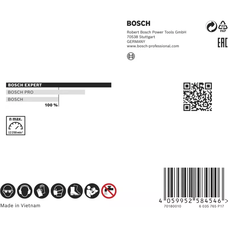„Bosch 2 608 901 391“ sukamojo įrankio šlifavimo/šlifavimo reikmuo Pjovimo diskas
