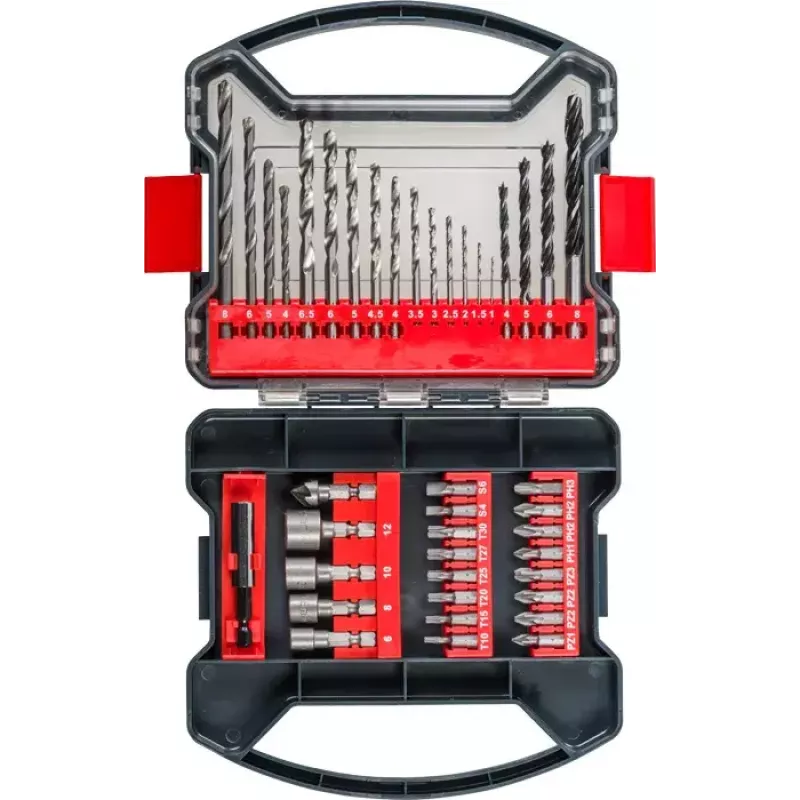 KWB 109104 atsuktuvų antgalių rinkinys 41 vnt. Phillips Pozidriv Torx