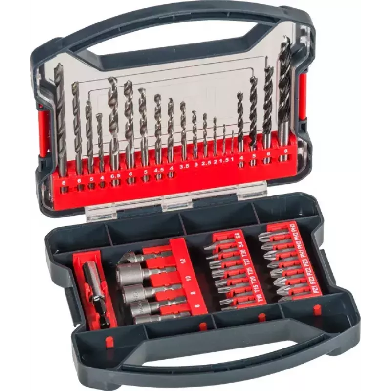 KWB 109104 atsuktuvų antgalių rinkinys 41 vnt. Phillips Pozidriv Torx