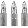 Atsuktuvų antgalių rinkinys KWB 121103 — 3 vnt., Pozidriv PZ3, 25 mm ilgio, 1/4 colio (4 mm) kotelis