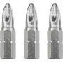 Atsuktuvų antgalių rinkinys KWB 121103 — 3 vnt., Pozidriv PZ3, 25 mm ilgio, 1/4 colio (4 mm) kotelis