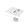 ACT Keystone Jack RJ45 CAT6 ekranuotas, be įrankių, su sklende, sidabrinis baltas