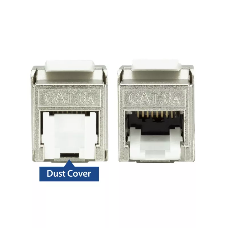 ACT Keystone Jack RJ45 CAT6A ekranuotas be įrankių su dulkių dangteliu