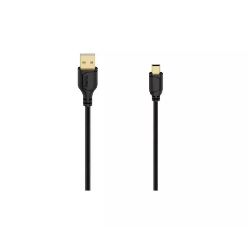 Hama 00074262 USB kabelis USB 2.0 0,75 m USB A Mini-USB B Juodas