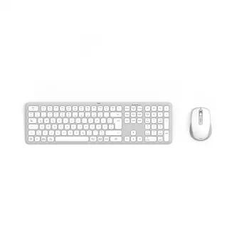Hama WKM-550 klaviatūra Pelė įtraukta Namams/Biurui RF belaidė + Bluetooth QWERTZ vokiečių Pilka, Balta