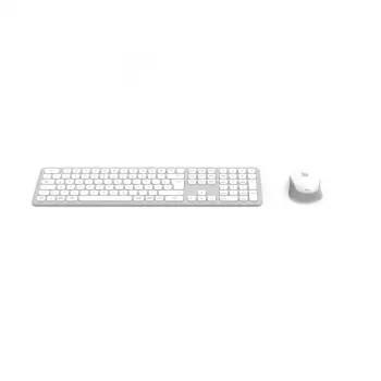 Hama WKM-550 klaviatūra Pelė įtraukta Namams/Biurui RF belaidė + Bluetooth QWERTZ vokiečių Pilka, Balta