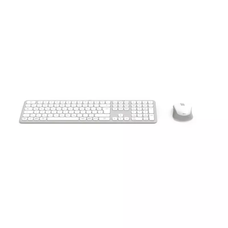 Hama WKM-550 klaviatūra Pelė įtraukta Namams/Biurui RF belaidė + Bluetooth QWERTZ vokiečių Pilka, Balta