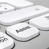 Hama WKM-550 klaviatūra Pelė įtraukta Namams/Biurui RF belaidė + Bluetooth QWERTZ vokiečių Pilka, Balta