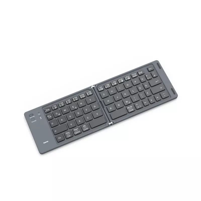 Hama Travel 450 QWERTZ vokiečių Bluetooth juoda, tamsiai pilka