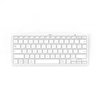 Hama Travel 400 QWERTZ German Bluetooth Pilka, Balta