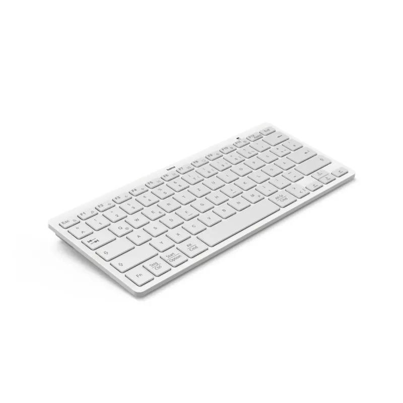 Hama Travel 400 QWERTZ German Bluetooth Pilka, Balta