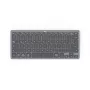 Hama Travel 400 QWERTZ German Bluetooth Juoda, Dark Pilka