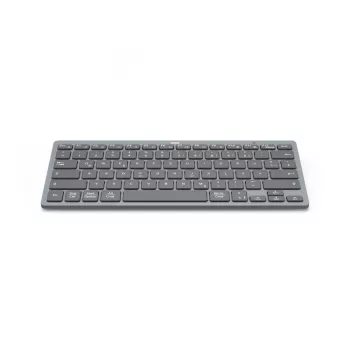 Hama Travel 400 QWERTZ German Bluetooth Juoda, Dark Pilka