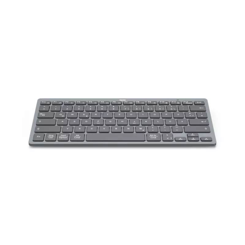 Hama Travel 400 QWERTZ German Bluetooth Juoda, Dark Pilka