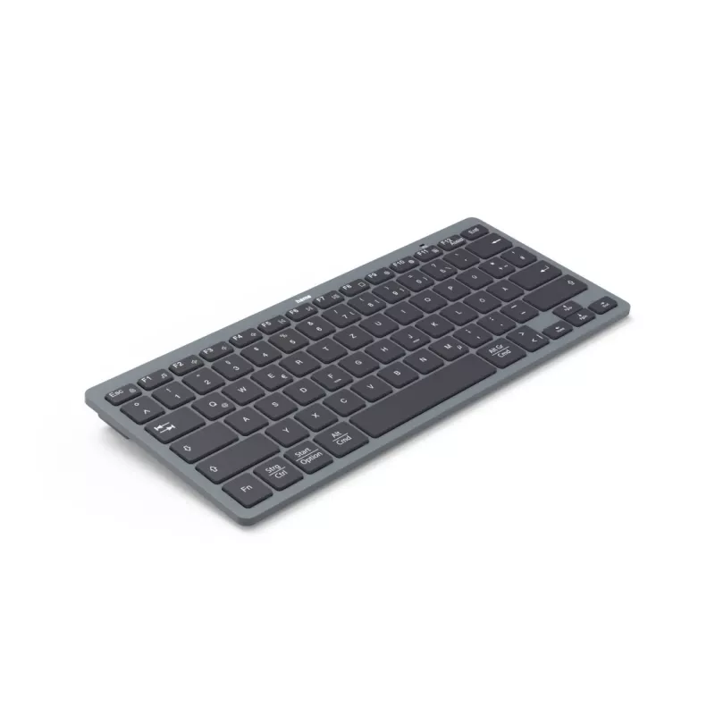 Hama Travel 400 QWERTZ German Bluetooth Juoda, Dark Pilka