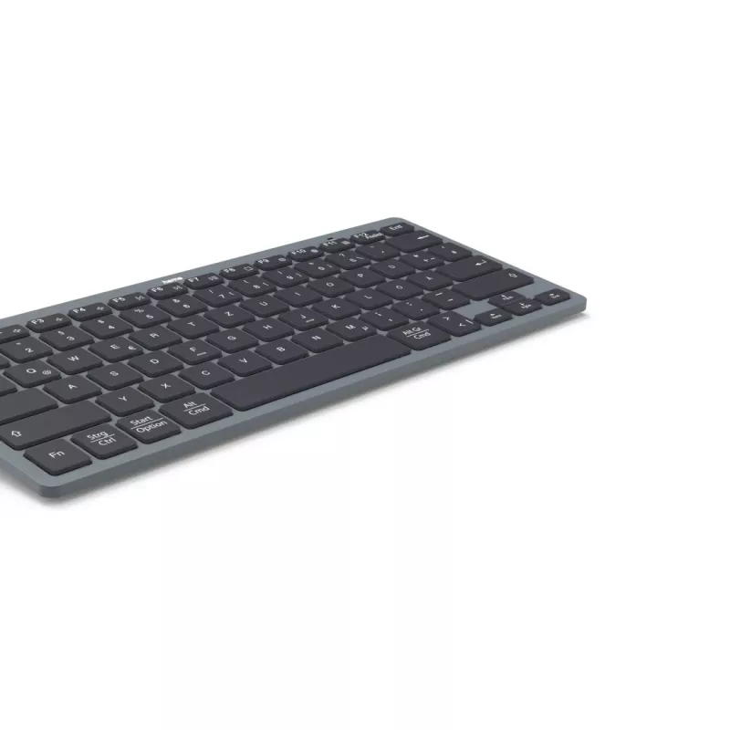 Hama Travel 400 QWERTZ German Bluetooth Juoda, Dark Pilka