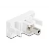 Kištukinis lizdas DeLOCK 90848 2 x 3,5 mm vyriška balta
