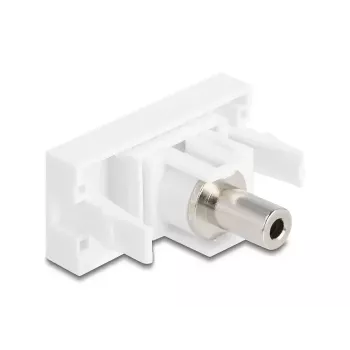 Kištukinis lizdas DeLOCK 90848 2 x 3,5 mm vyriška balta