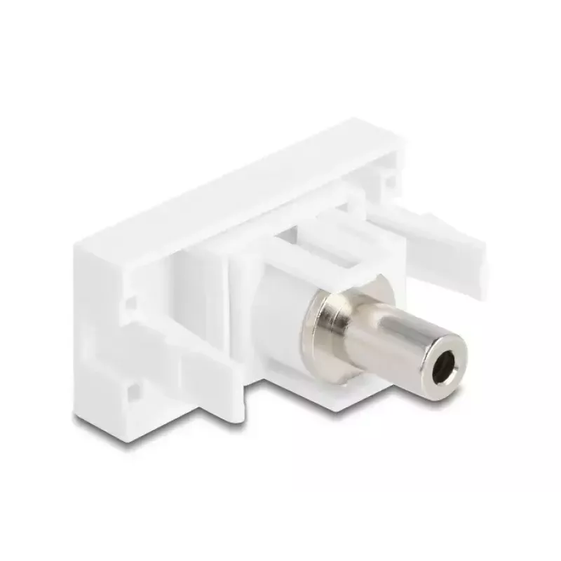 Kištukinis lizdas DeLOCK 90848 2 x 3,5 mm vyriška balta