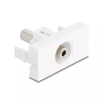 Kištukinis lizdas DeLOCK 90848 2 x 3,5 mm vyriška balta