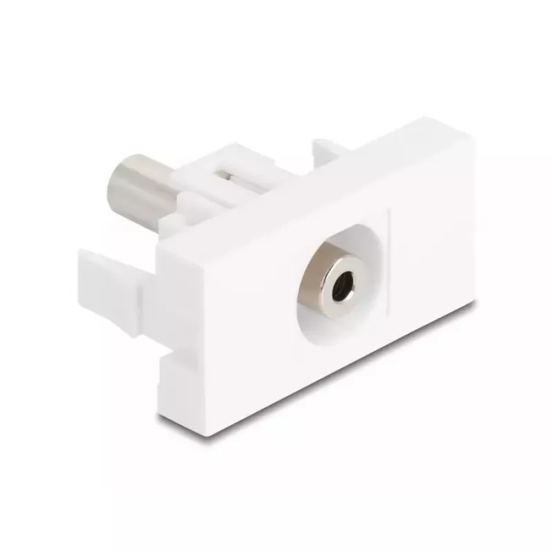 Kištukinis lizdas DeLOCK 90848 2 x 3,5 mm vyriška balta