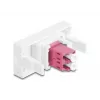 Šviesolaidinis adapteris DeLOCK 90846 LC Multi-mode 1 vnt. Violetinis Baltas