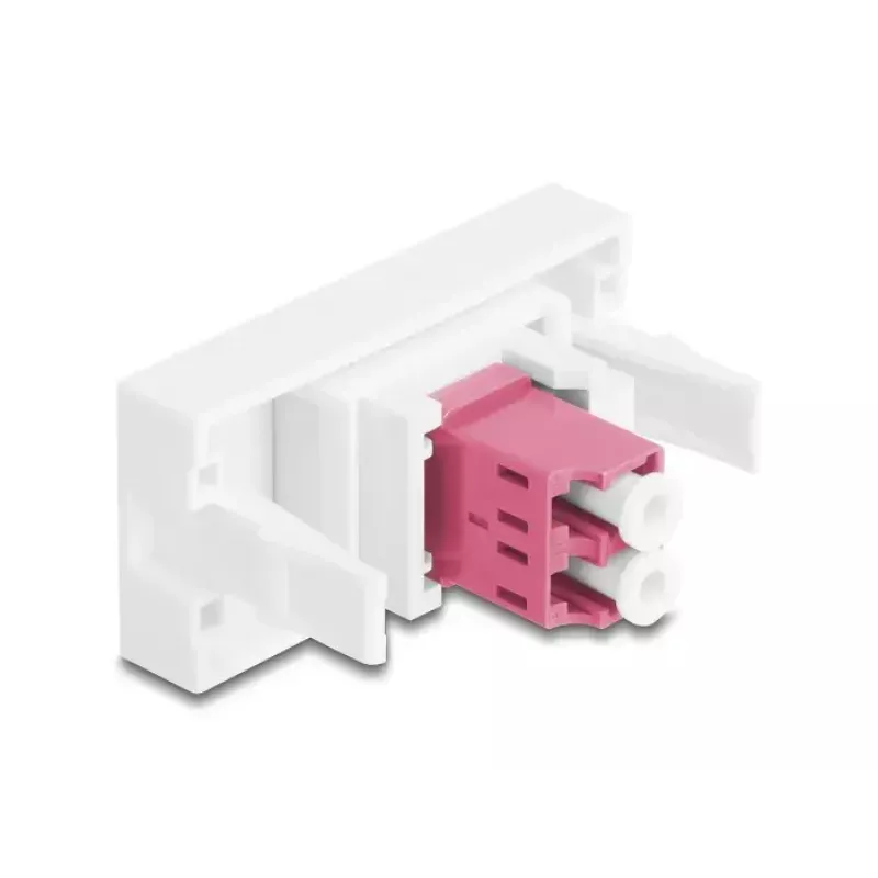 Šviesolaidinis adapteris DeLOCK 90846 LC Multi-mode 1 vnt. Violetinis Baltas